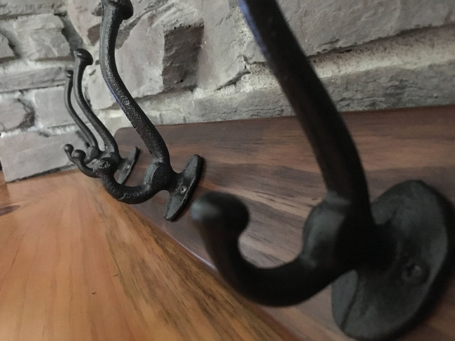 Rustic Coat Rack / Hook Rail / Rustic Coat Hook / Coat Hooks / Etsy