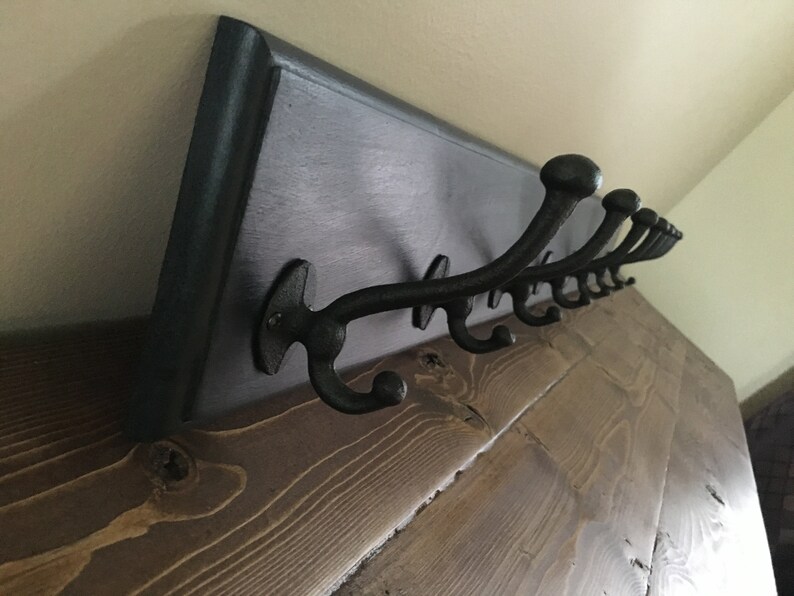 Rustic Coat Rack / French Country Coat Rack / Farmhouse Coat Etsy