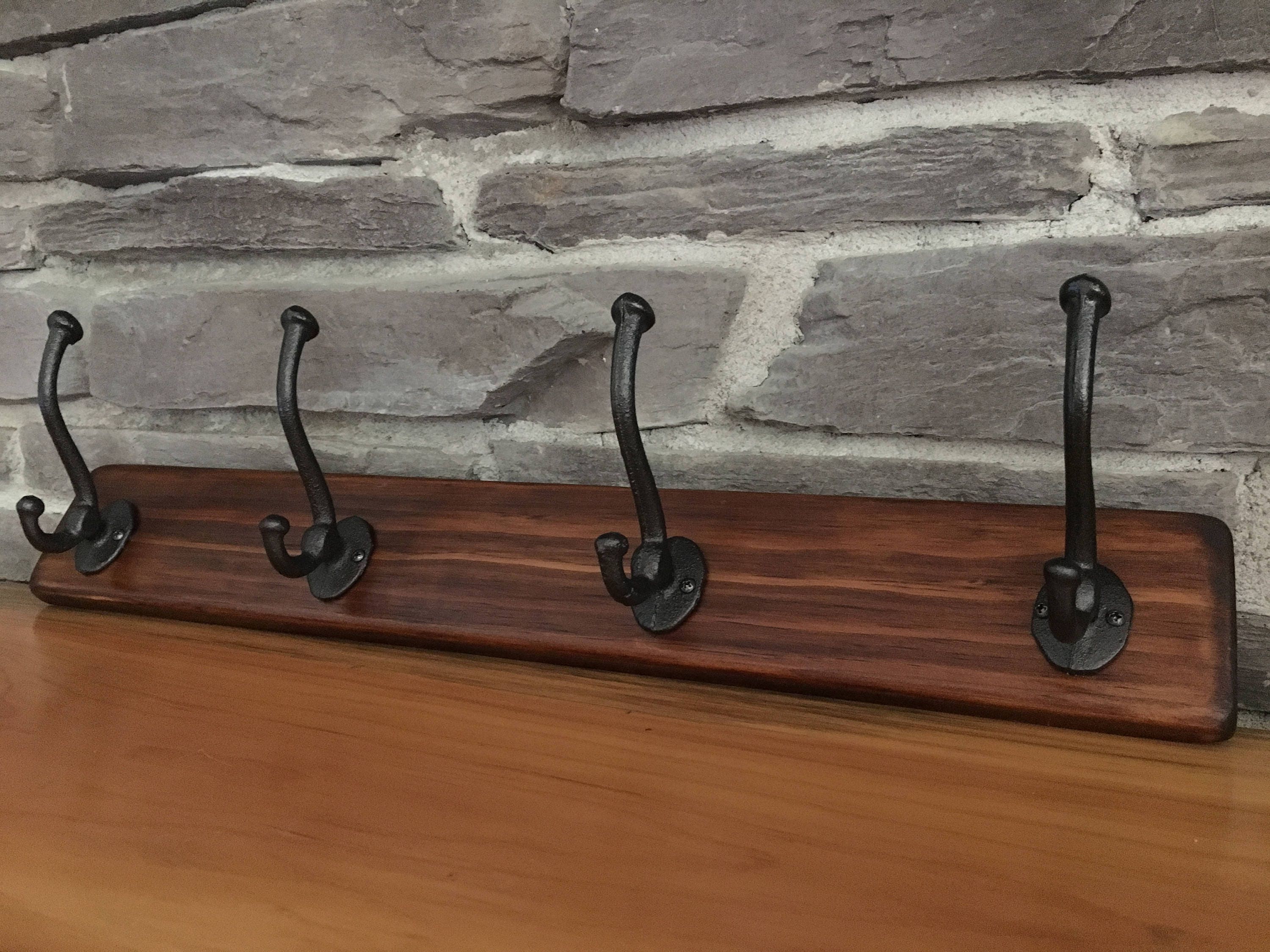 Rustic Coat Rack / Hook Rail / Rustic Coat Hook / Coat Hooks / Etsy