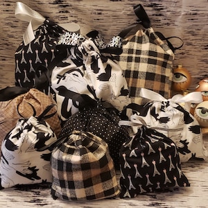 Paris and Shadow Puppets Reusable Sustainable Eco-friendly Gift Bags