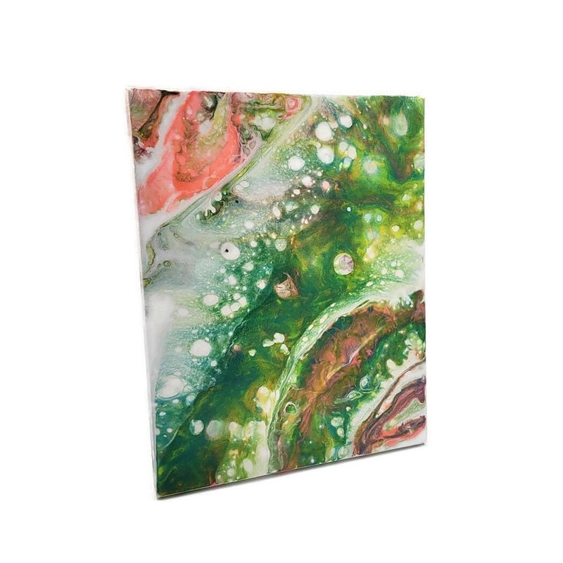 Acrylic Fluid Art Painting Stretched Canvas Original 8x10 - Etsy