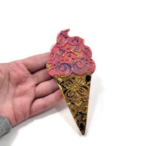 Refrigerator Magnet Strawberry Ice Cream Cone Kitchen Office Food Theme Magnet Girlfriend Mother&#39;s Day Birthday Christmas Gift For All Ages