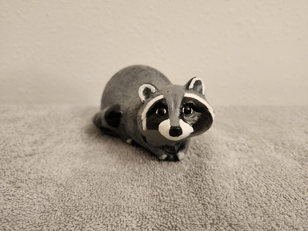 Raccoon Concrete Statue for Indoor/outdoor Use - Etsy