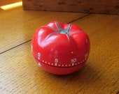 Vintage Tomato Kitchen Timer Made In Italy Mid Century Free Shipping