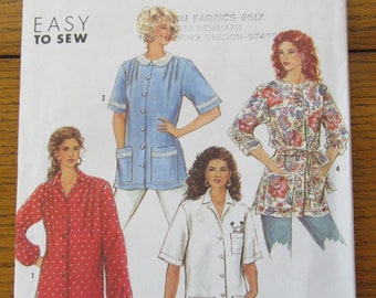 Smock Shirt Top Vintage Simplicity 7066, This Pattern Is Cut on Medium Lines