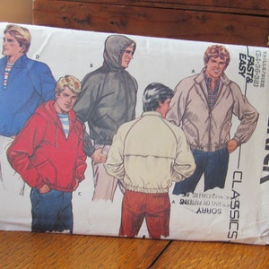 Men's Outdoor Jacket Pattern, Vintage Butterick Classic 6209 Size 34 image 6