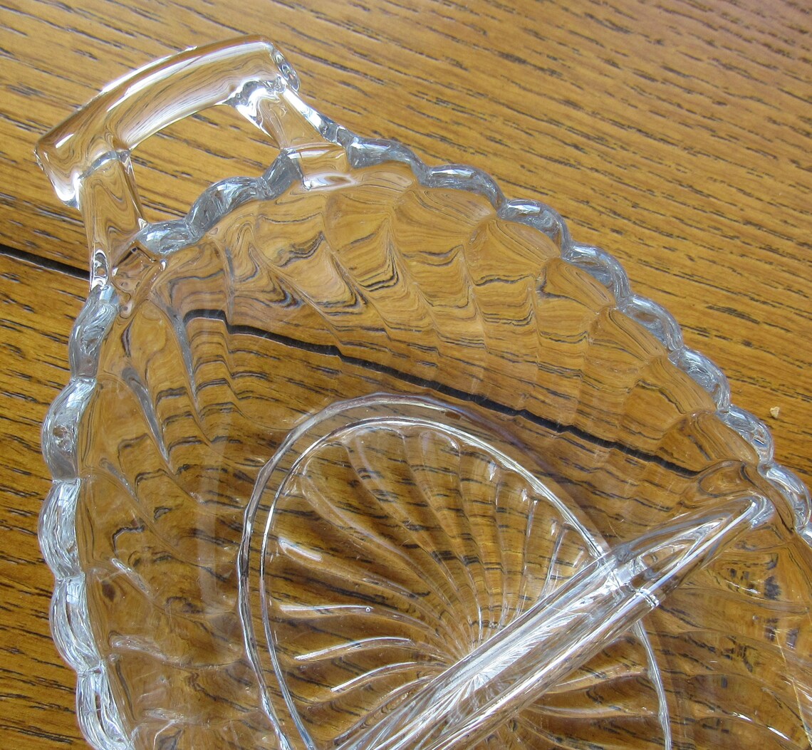Fostoria Divided Relish Dish Vintage Clear Crystal Colony Etsy