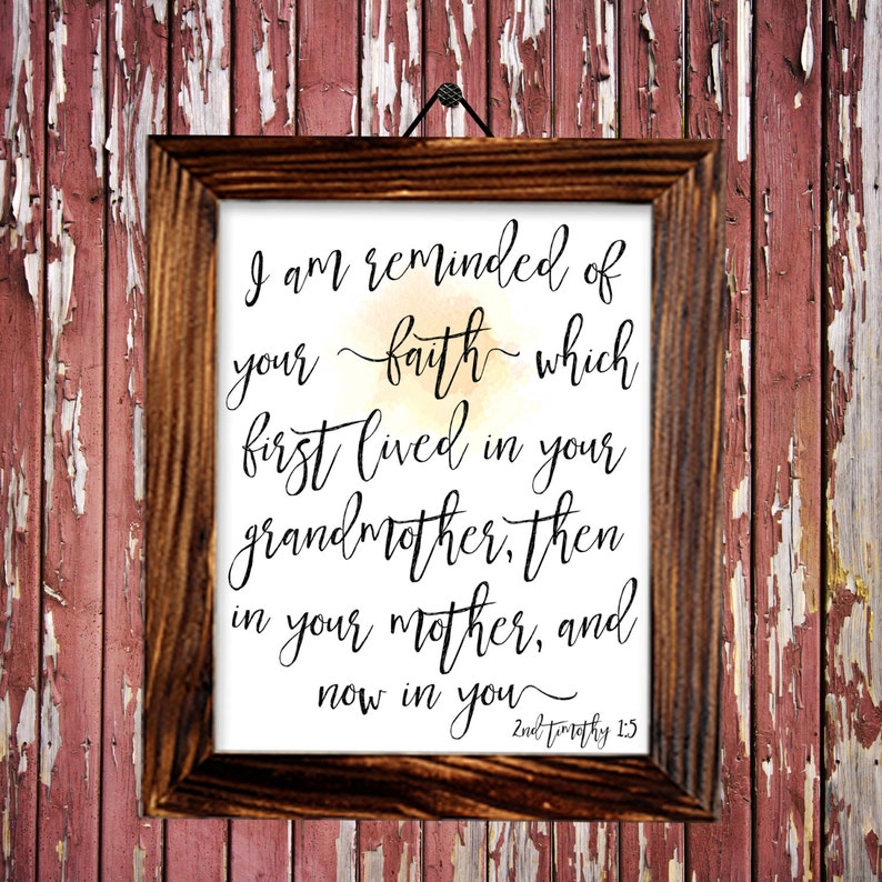 Mother, Grandmother, and Child Printable, Bible Verse Print for Mothers, Bible Verse Print for