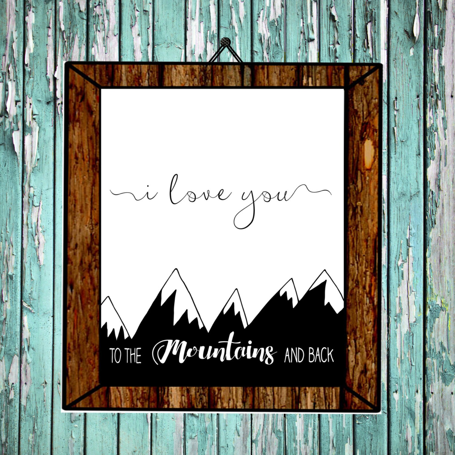 I Love You to the Mountains and Back Printable - Etsy
