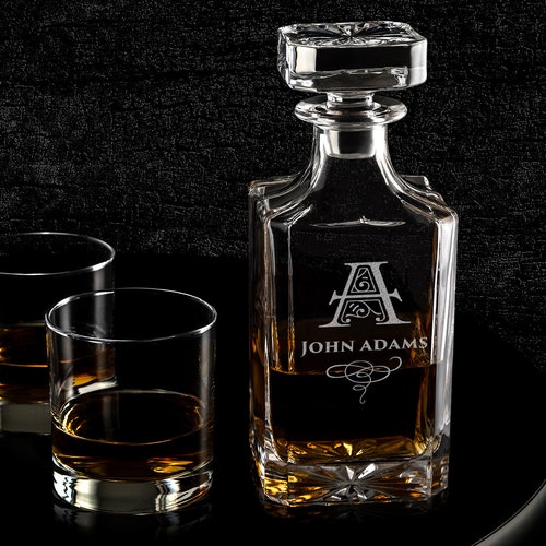 Custom Engraved Whiskey Decanter Fast Turnaround Etsy