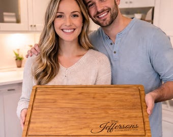Anniversary Gift for Couple, Personalized Cutting Board, Engraved Charcuterie Board, 25th 50th Anniversary Gift, Custom Couple Gift Wife