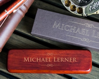 Engraved Wooden Pen Set, Personalized Graduation Gift