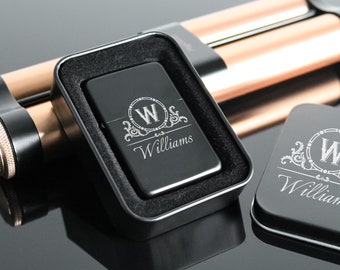 Personalized Flip Top Lighter, Custom Cigars Lighter, Groomsmen Lighters