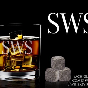 Personalized Whiskey Glass and Rocks – Great Whiskey Gift for Groom ...