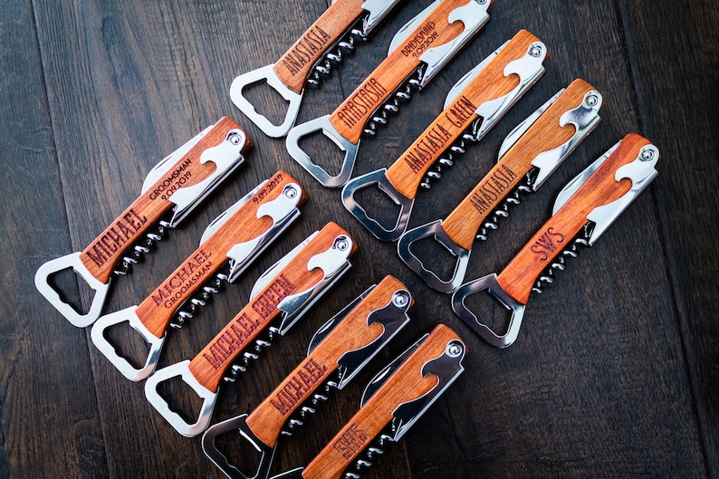 Personalized Bottle Opener Groomsmen Gift Bridesmaid Gift Etsy