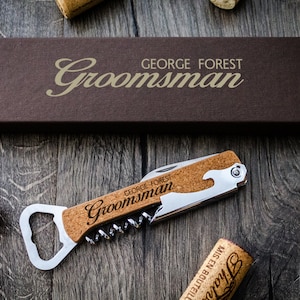 Custom Engraved Wine Corkscrew Bottle Opener. image 7