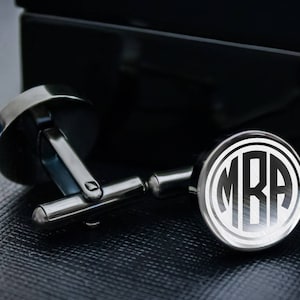 Custom Engraved Cufflinks for Groomsmen