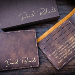 Father's Day gift - Personalized men's wallet