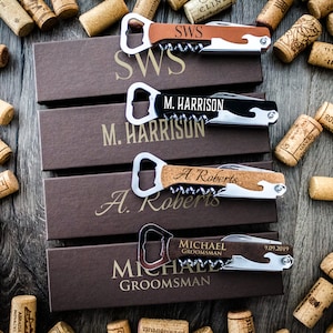 Custom Engraved Wine Corkscrew Bottle Opener. image 1