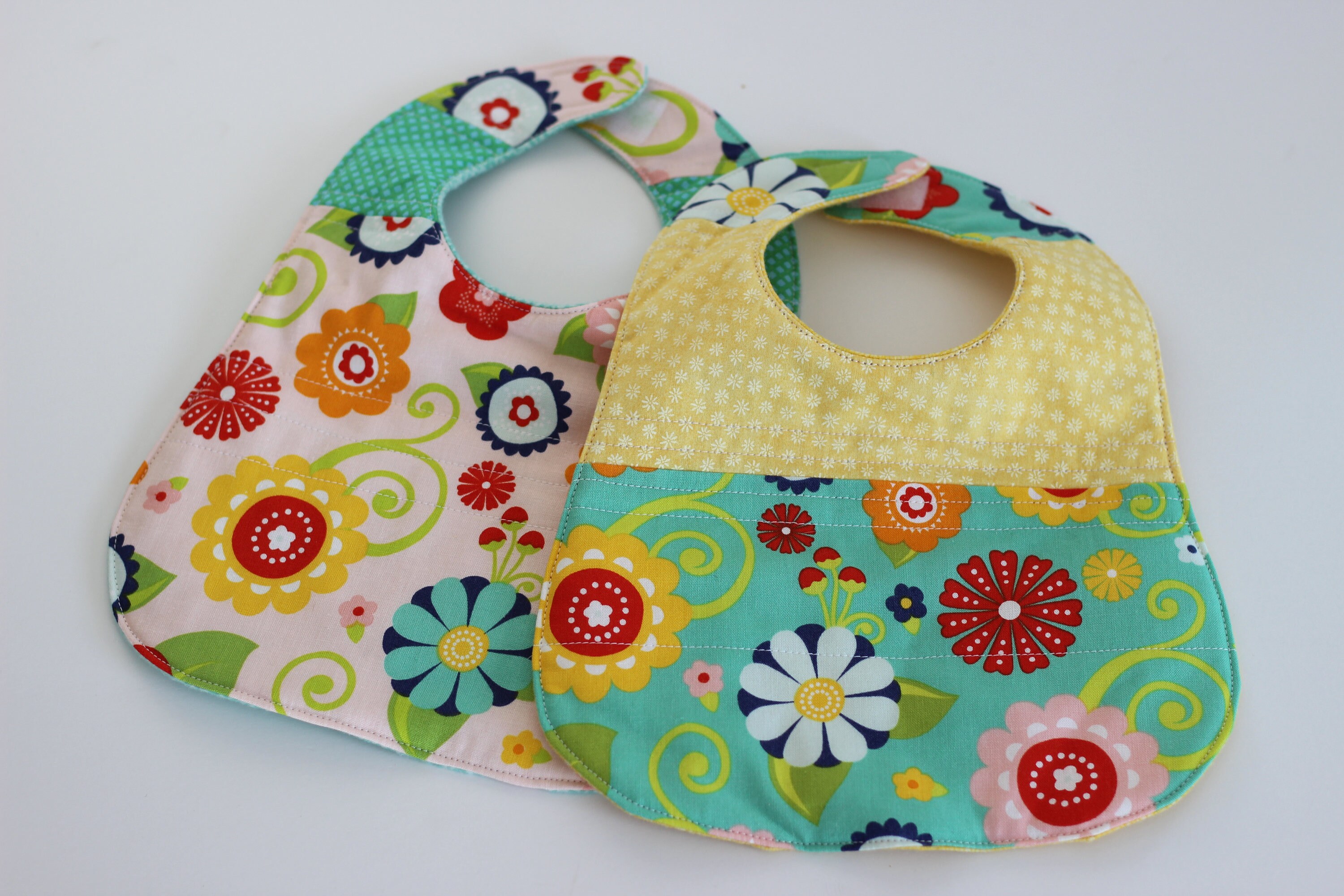 Baby Bibs Quilted Baby Bibs Patchwork Baby Bibs Baby Etsy Canada