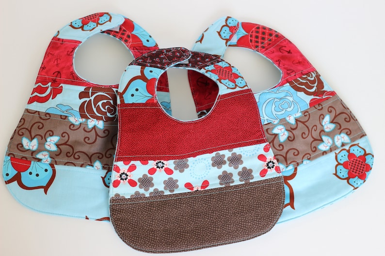 Baby Bibs Quilted Baby Bibs Patchwork Baby Bibs Baby Etsy Canada