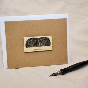 The Bruiser - Moustache Notizkarte