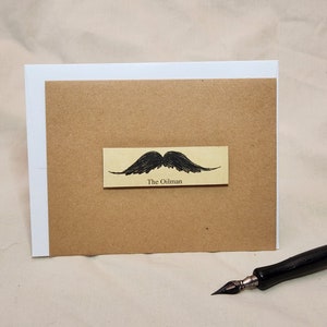 The Oilman - Moustache Notizkarte