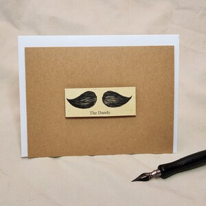 The Dandy - Moustache Notizkarte