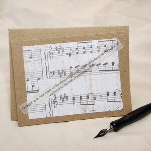 To Dream is to hear music - Note Card