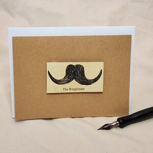 The RingLeader - Moustache Note Karte