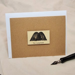 Die Lampshade - Moustache Note Karte