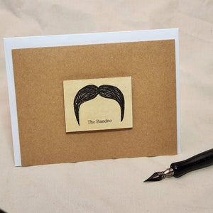 The Bandito - Moustache Notizkarte