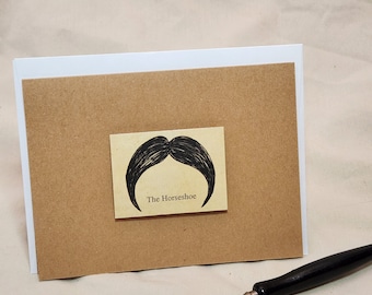 The Horseshoe - Mustache Note card