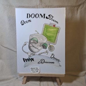 Doom, doom, d-doom, doom doooooom - Impressão de Fan Art de Invader Zim 9"x12"