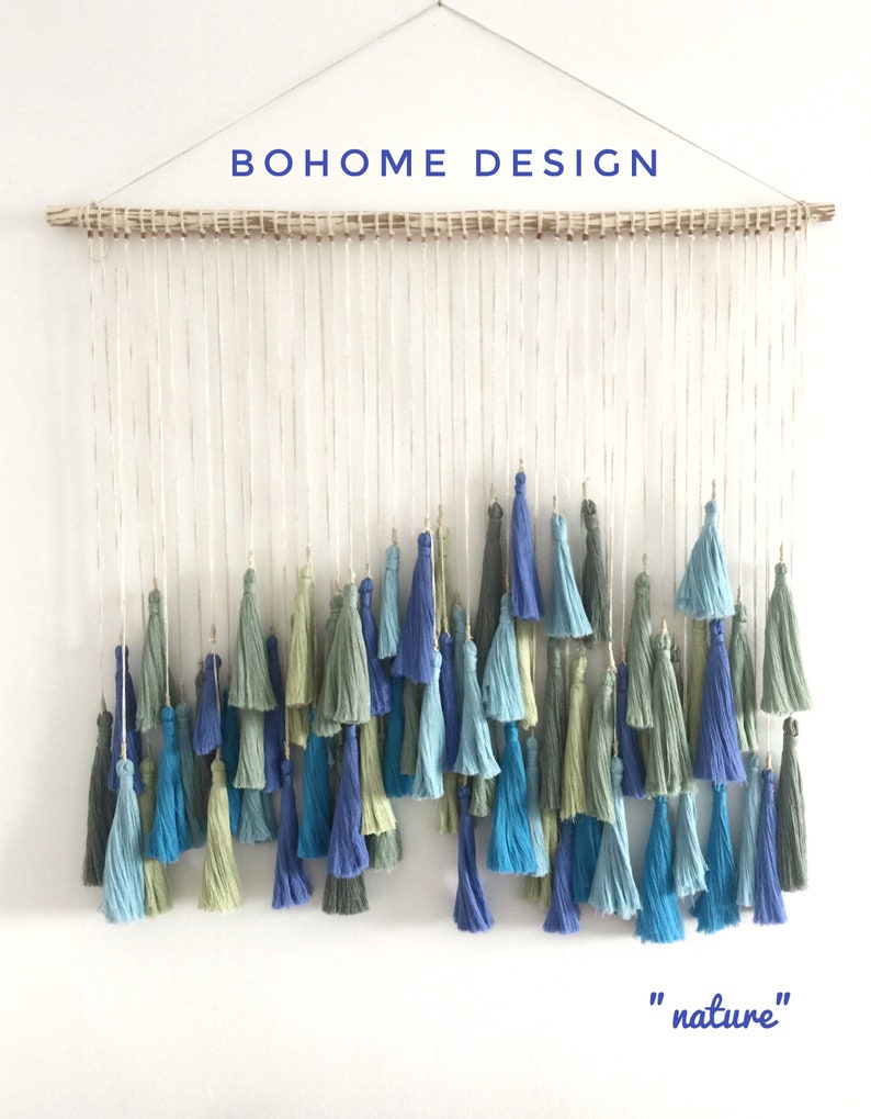 Nature Tassel Wall Hanging Large Woven Wall Hanging Large Etsy