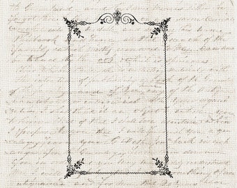 Vintage Frame Digital Download Antique Ornate Frame Clipart Design Element Graphic Printable Craft Transfer Scrapbook INSTANT DOWNLOAD