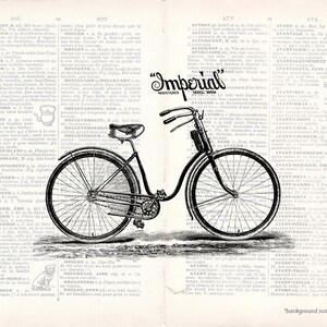 Vintage Bicycle Digital Download Imperial Bike ClipArt Printable Image Vintage Illustration Transfer Graphic - INSTANT DOWNLOAD png & jpg
