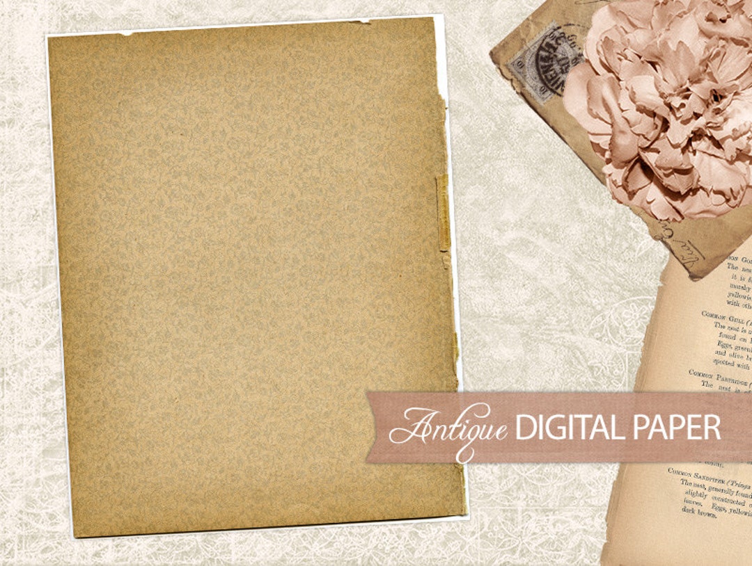 16 Antique Christmas Digital Paper 8.5x11 Instant Download Commercial Use  300 Dpi Vintage Christmas Parchment Old Papers Holiday Winter 