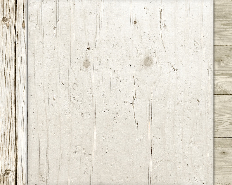 May include: A whitewashed wood panel with a rustic, weathered texture. The panel is framed by two vertical strips of wood, creating a border.