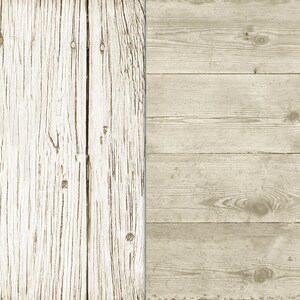 May include: A close-up of two different types of wood. The left side is a light wood with a whitewashed finish and the right side is a light brown wood with a natural finish.
