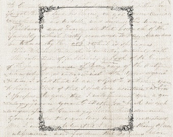 Rectangular Frame PNG , Antique Graphic Design Element Clipart(Digital Download)