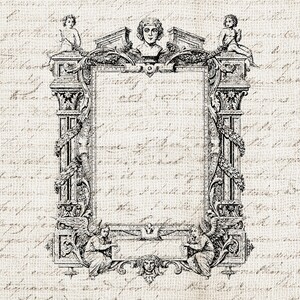 12 Vintage Antique Vintage Frames Set PNG Bundle Ornate Frames Clipart Printable image 4
