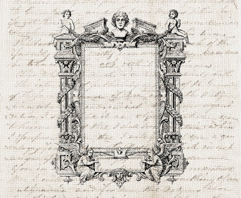 12 Vintage Antique Vintage Frames Set PNG Bundle Ornate Frames Clipart Printable image 4