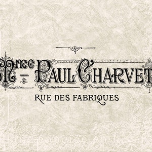 Download digital Anúncio francês antigo de Paris - Anúncio de tipografia francesa vintage de Paris - Gráfico de transferência - Etiqueta vintage DOWNLOAD INSTANTÂNEO
