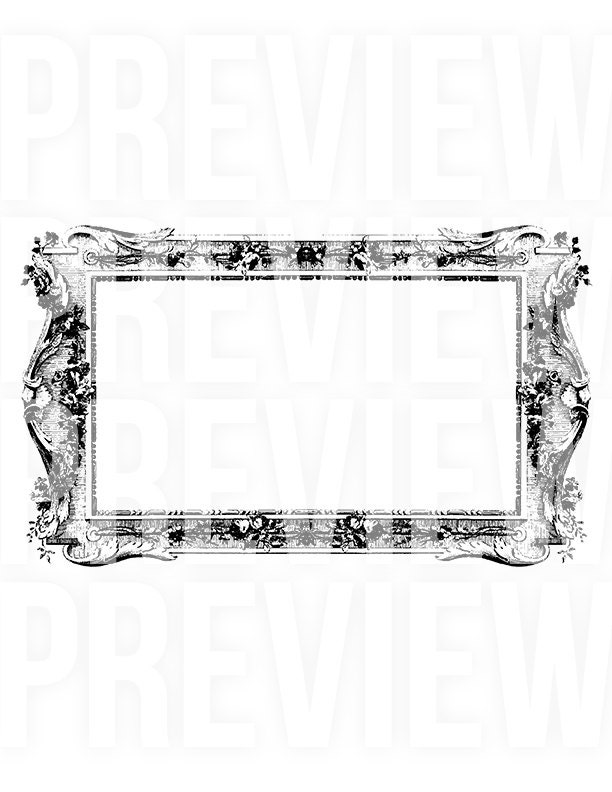 Vintage Frame Digital Download Antique Ornate Frame Clipart | Etsy
