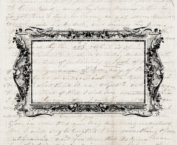 Vintage Frame Digital Download Antique Ornate Frame Clipart | Etsy