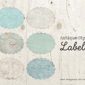 Digital Vintage Labels - Antique Printable Labels - Digital Labels - Labels Sheet - Vintage Labels Download Printable - INSTANT DOWNLOAD