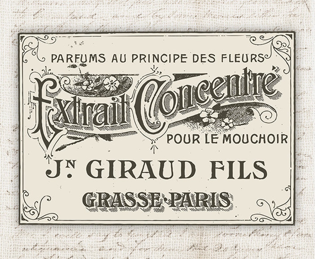 Digital Download Vintage Antique Label Word Phrase Antique Apothecary