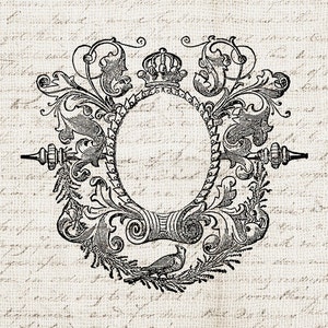 12 Vintage Antique Vintage Frames Set PNG Bundle Ornate Frames Clipart Printable image 5