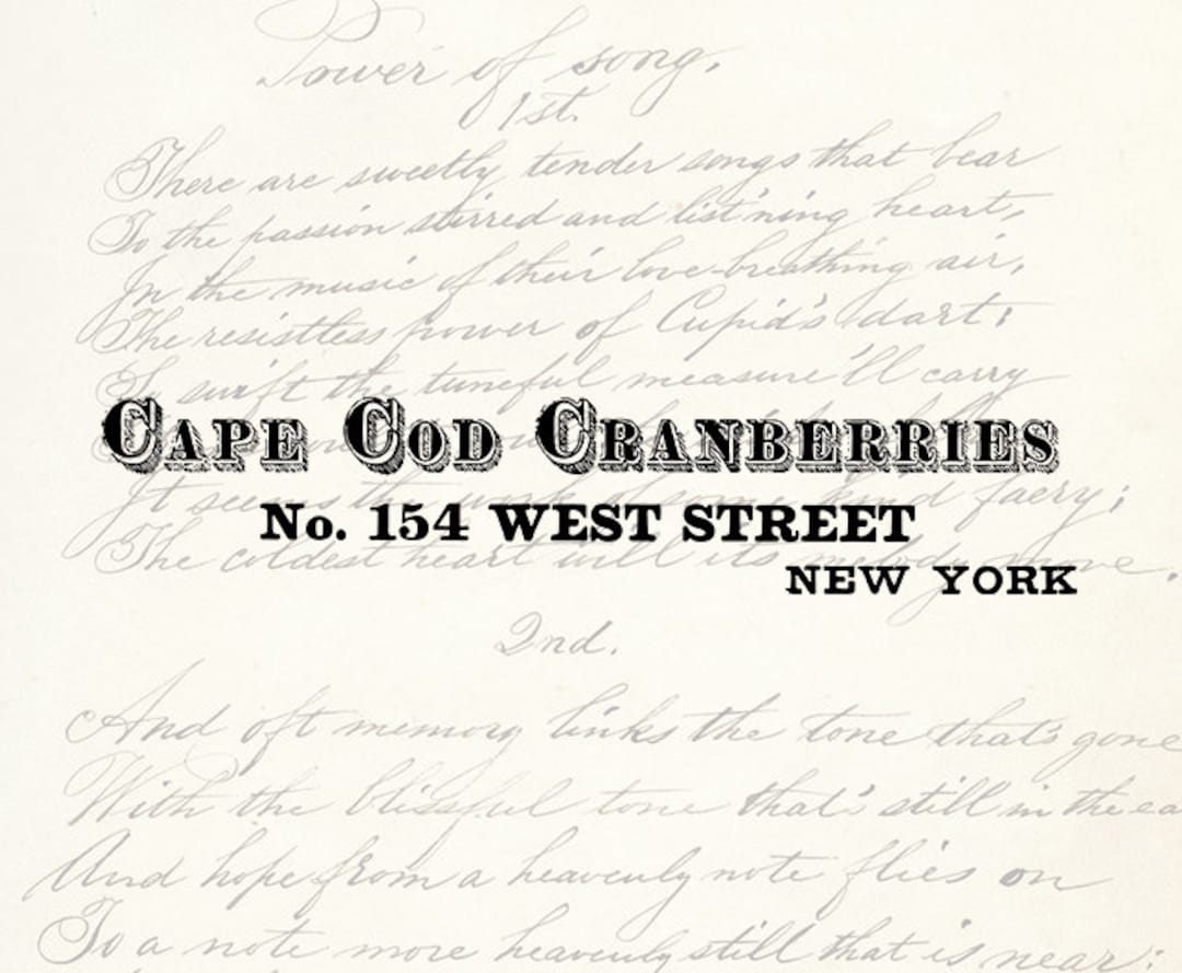 Digital Download Vintage Antique Typography Label Word Phrase Antique